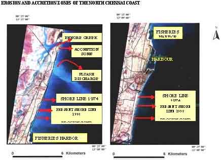 Ersoion and Accretion in North Chennai Coast
