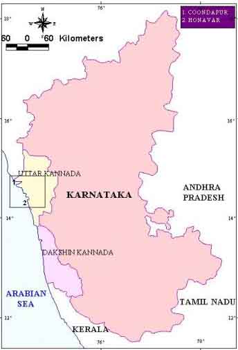 Map: Indicating Ecologically Important Areas in Karnataka