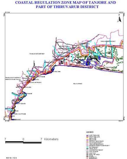 CRZ- Tanjore ,part of Tiruvarur, and Nagapattinam District